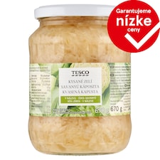 Tesco Kvasená kapusta náleve 670 g
