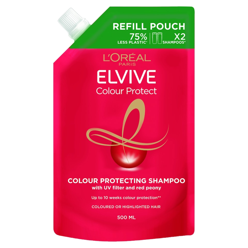 image 1 of L'Oreal Elvive Colour Protect Shampoo Refill 500ml