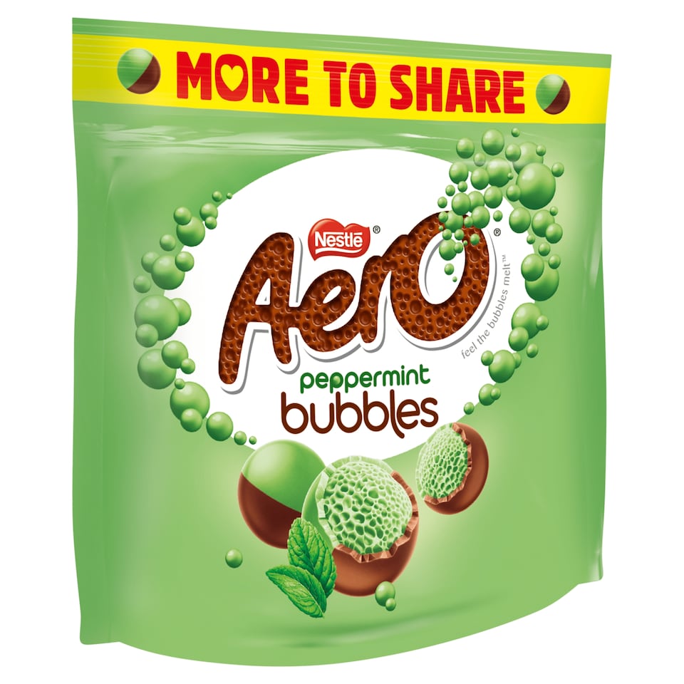 image 1 of Aero Bubbles Peppermint Share Bag 181g