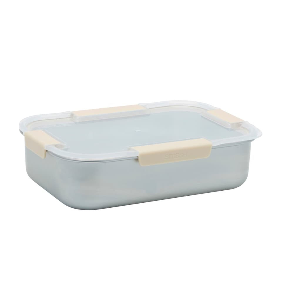 image 1 of Smash Blue Chalk Stainless Steel Bento Box 1.3L