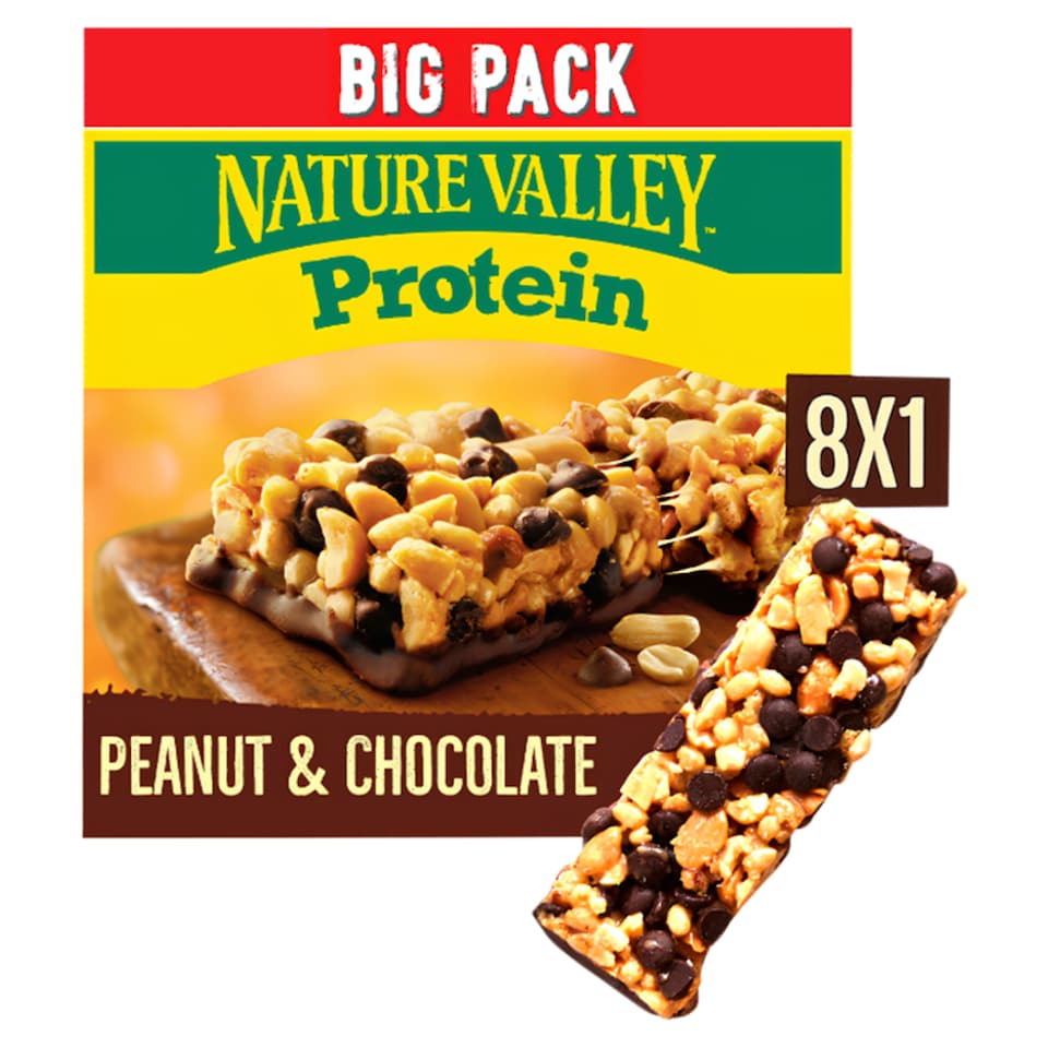 image 1 of Nature Valley Protein Peanut and Chocolate 8x 40g 