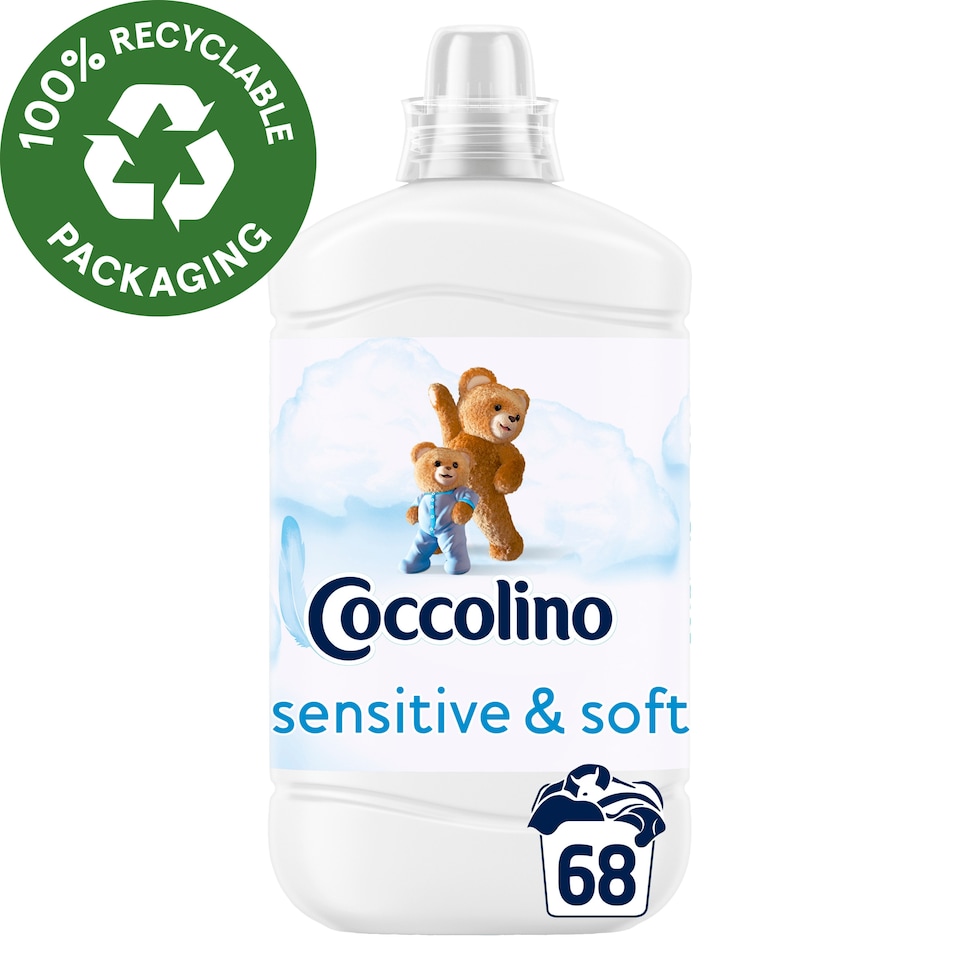 Coccolino Sensitive & Soft öblítőkoncentrátum 68 mosás 1700 ml