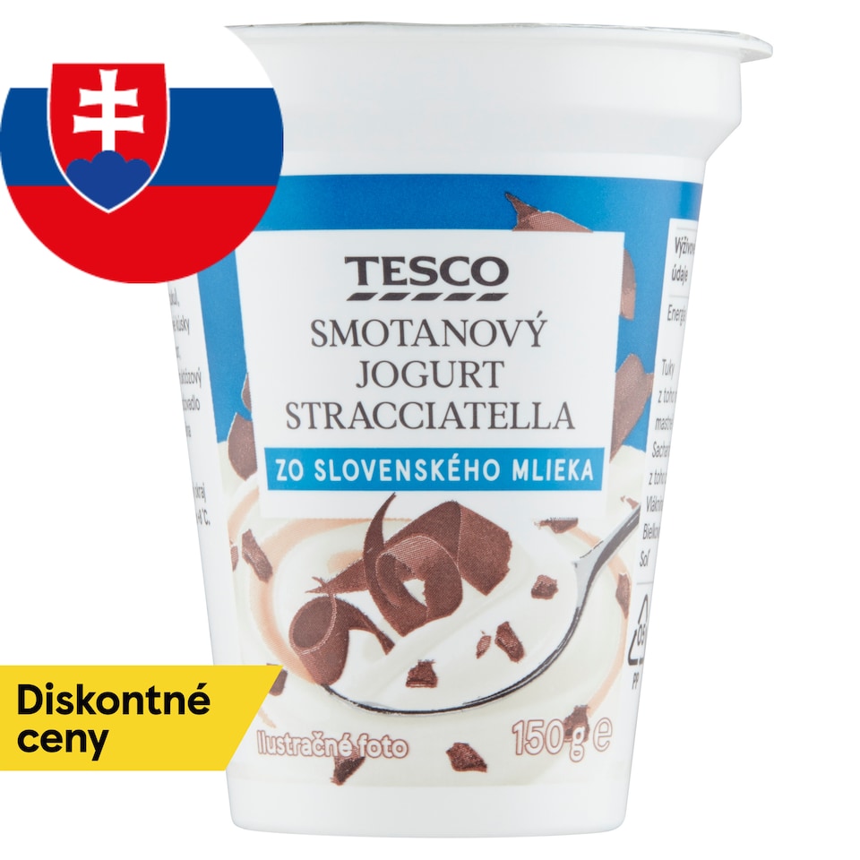 Tesco Smotanový jogurt stracciatella 150 g