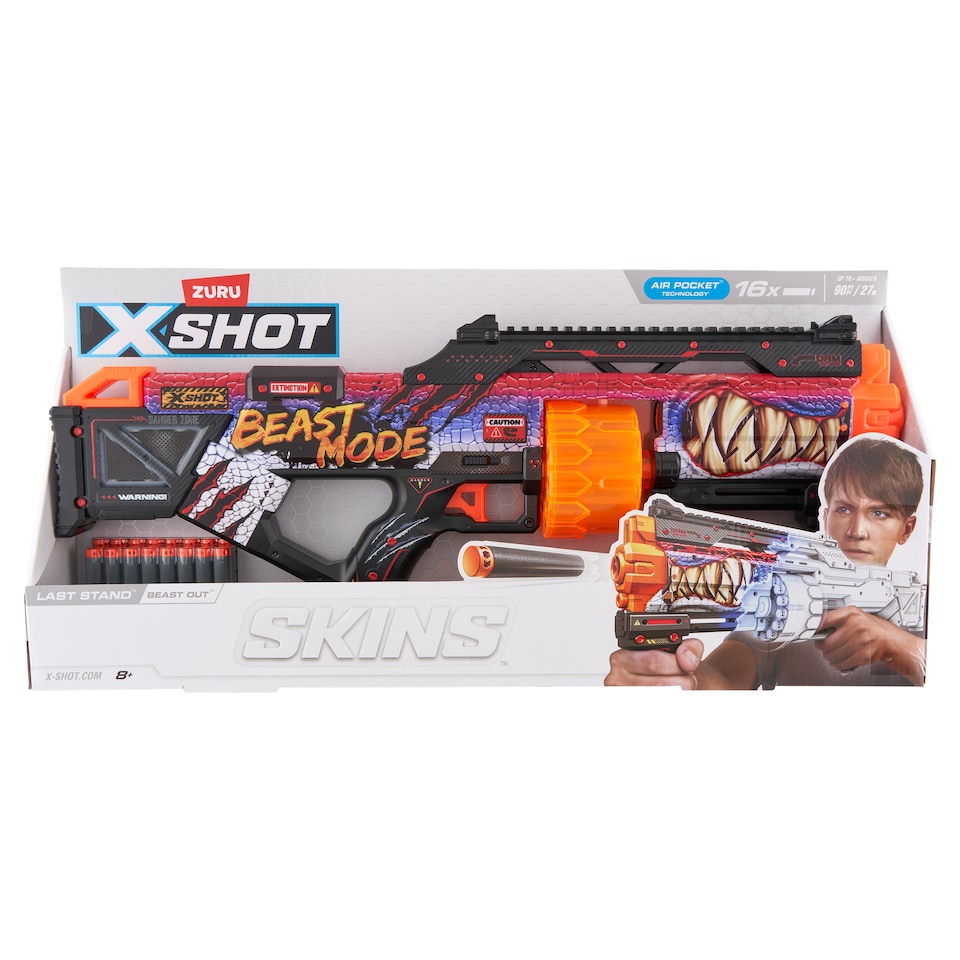 Zuru X-Shot Skins Last Stand Beast Out játék pisztoly