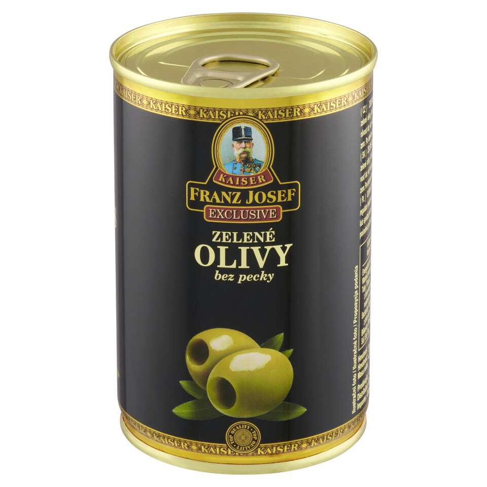 Franz Josef Kaiser Exclusive Zelené olivy bez kôstky v slanom náleve 300 g