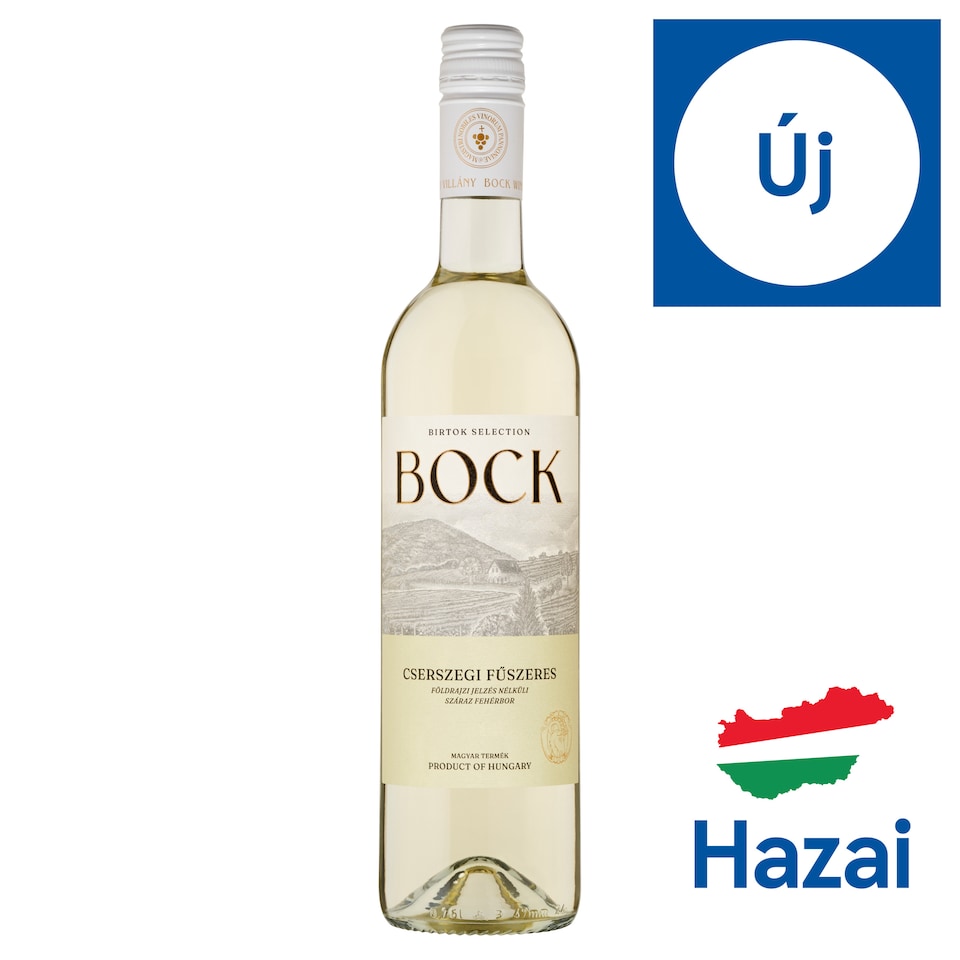 Bock Cserszegi Fűszeres száraz fehérbor 12% 750 ml  1. kép