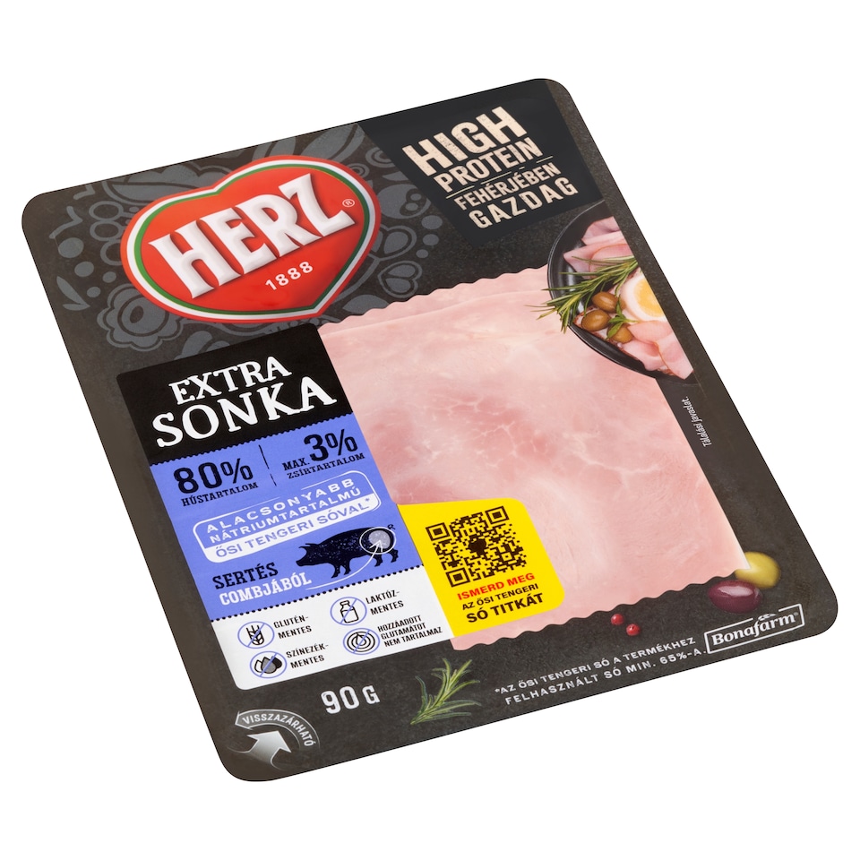 HERZ szeletelt extra sonka 90 g 1. kép