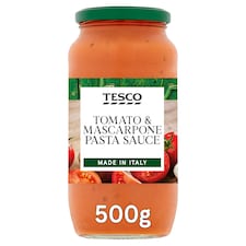 Tesco Tomato Mascarpone Pasta Sauce 500G