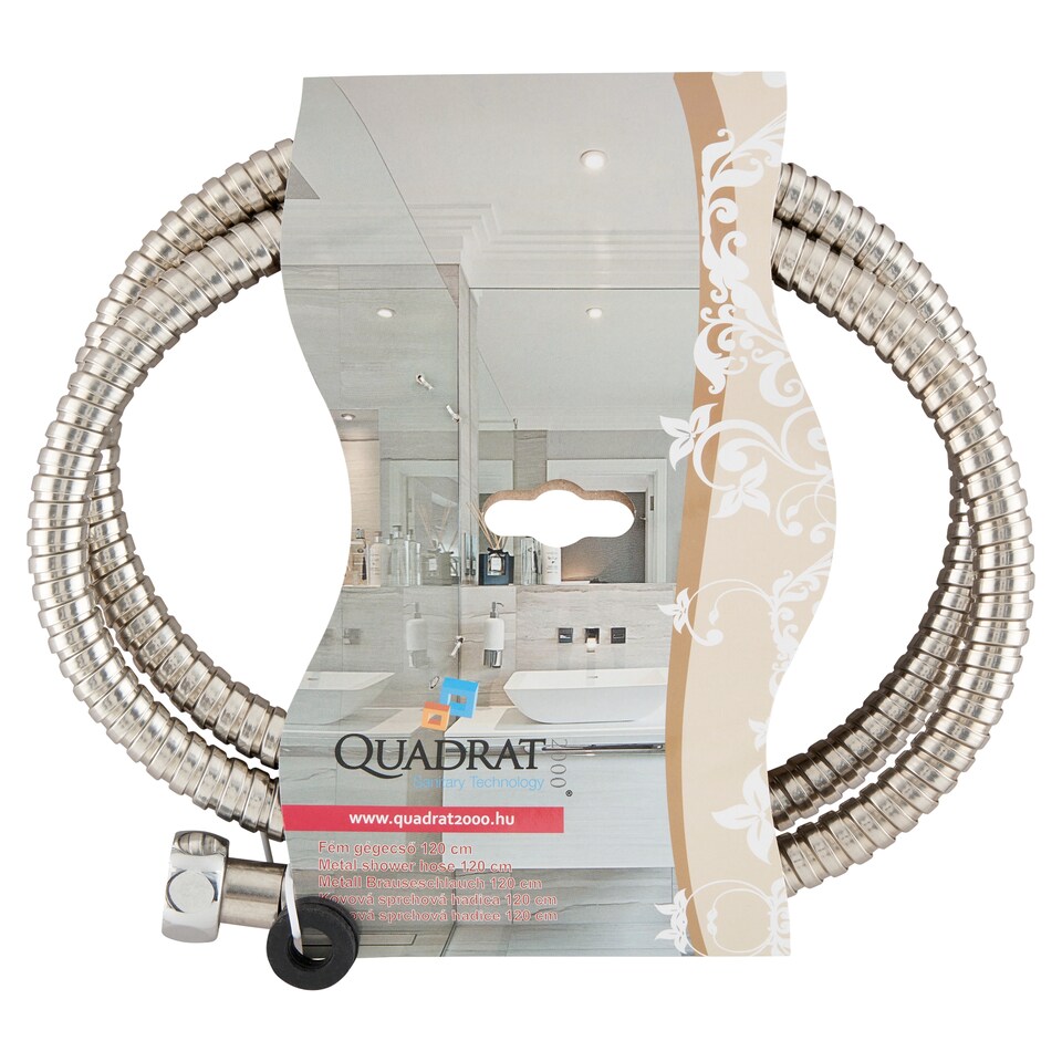Quadrat 2000 Sanitary Technology Metal Shower Hose 120 cm