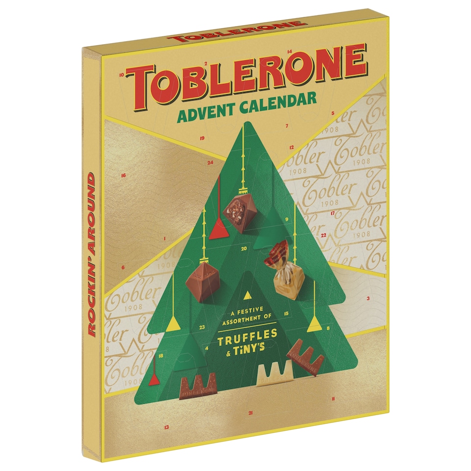 image 1 of Toblerone Chocolate Xmas Advent Calendar 204g