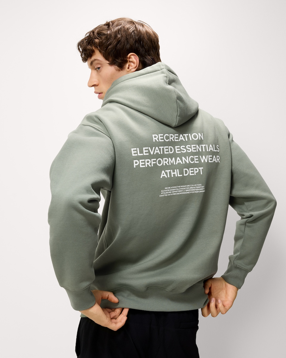 image 1 of F&F Active EVERYHOUR Hooded Sweatshirt in Green