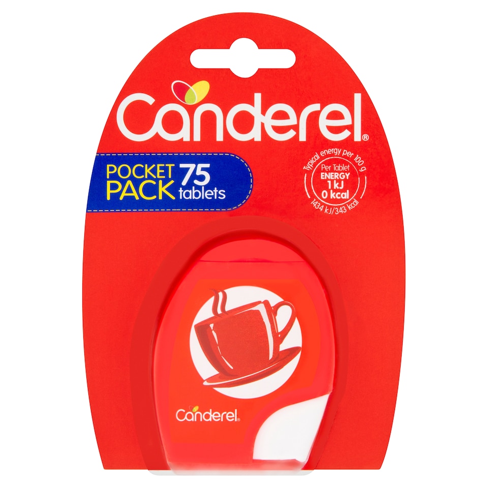Clipstrip Canderel 75 Tablets Sweetener Price Marked