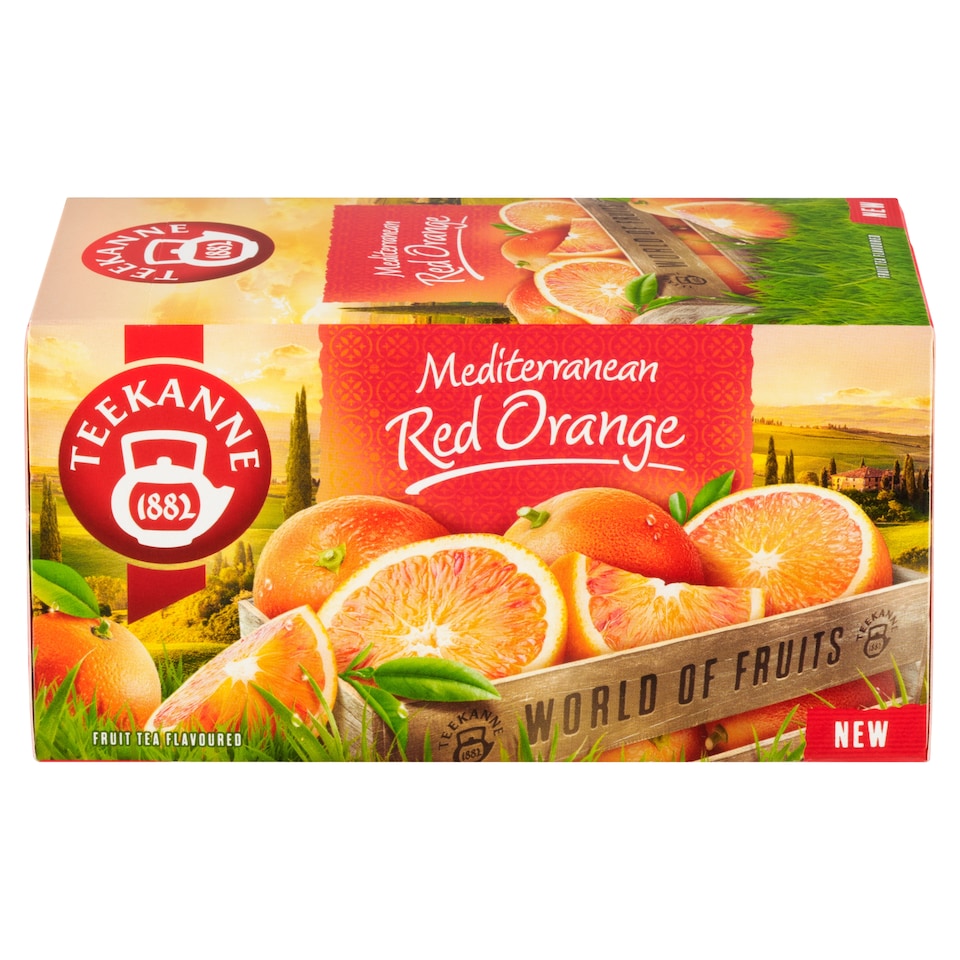 image 1 of Teekanne World of Fruits Mediterranean Red Orange Fruit Tea Flavoured 20 x 2g (40g)