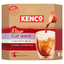 Kenco Duo Flat White Instant Coffee 6x21 6g Tesco Groceries