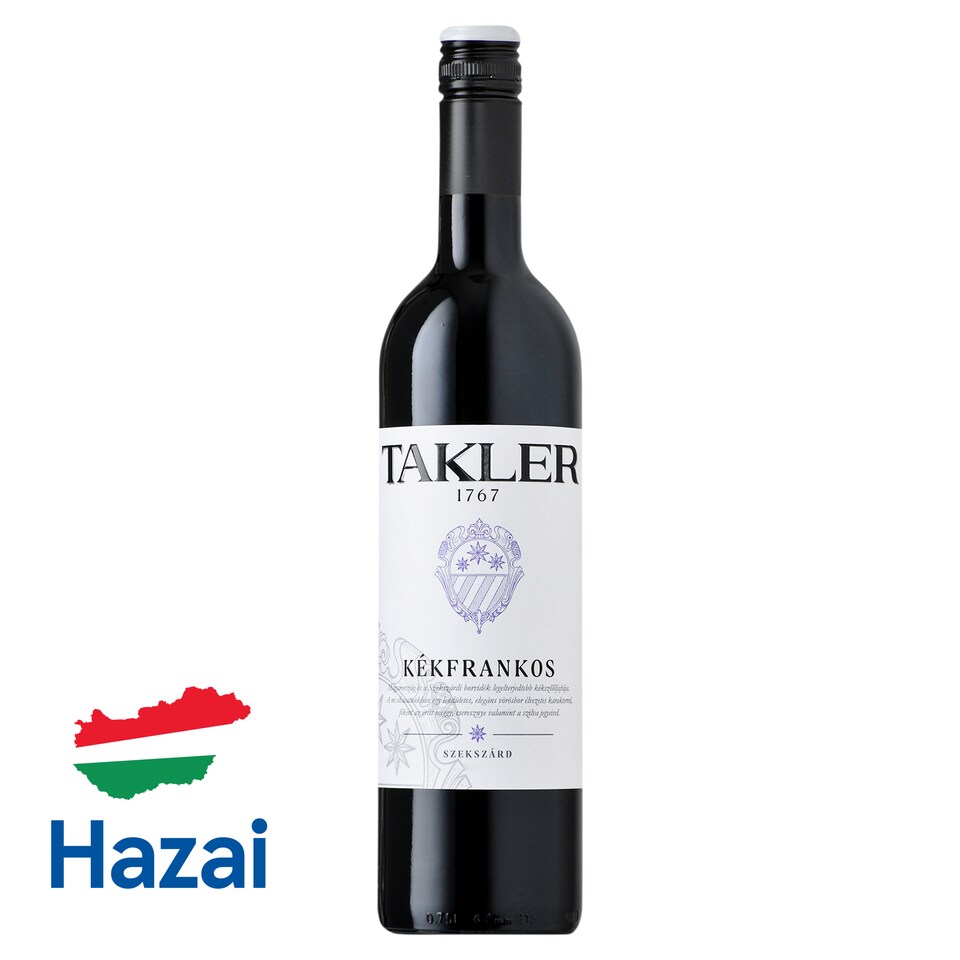 Takler Kékfrankos száraz vörösbor 12% 0,75 l