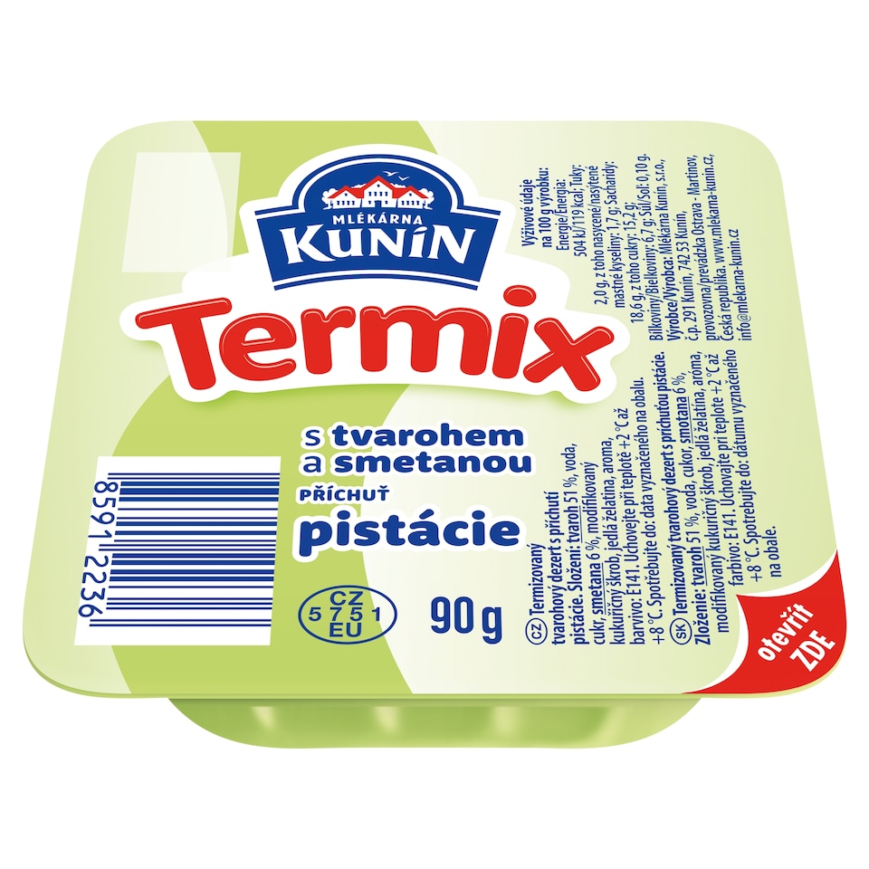 Mlékárna Kunín Termix Dessert with Pistachio Flavour 90 g