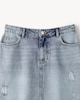 image 2 of F&F Pure Cotton Denim Mini Skirt in Blue