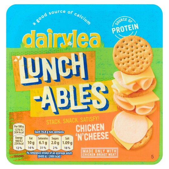 Dairylea Lunchables Chicken & Cheese 76.8G Tesco Groceries