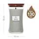 image 2 of Woodwick Lavender and Cedar Large Hourglass Candle 610g