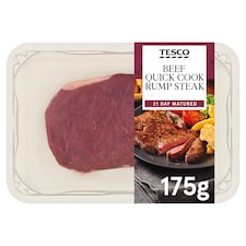 Tesco Quick Cook Rump Beef Steak 175g 