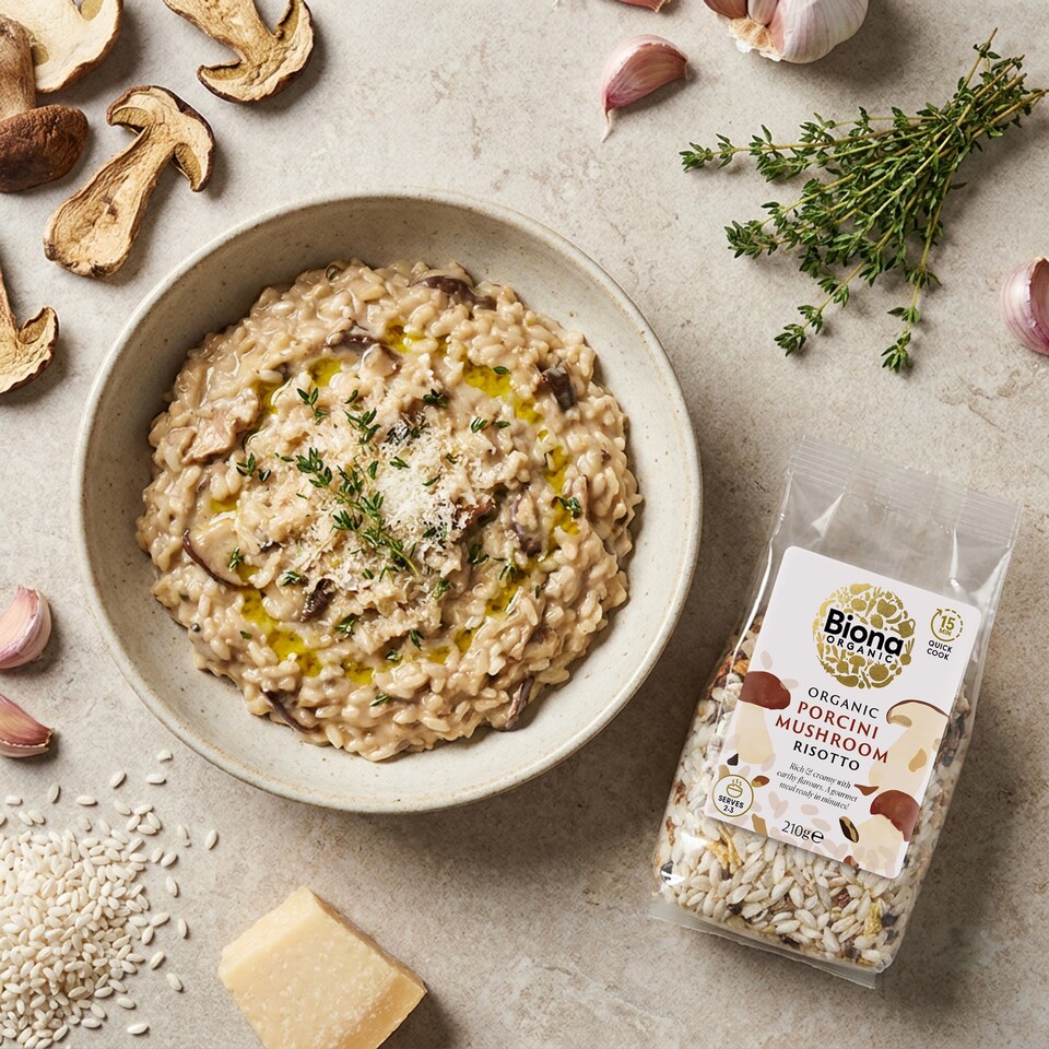 image 1 of Biona Organic Porcini Mushroom Risotto 210g