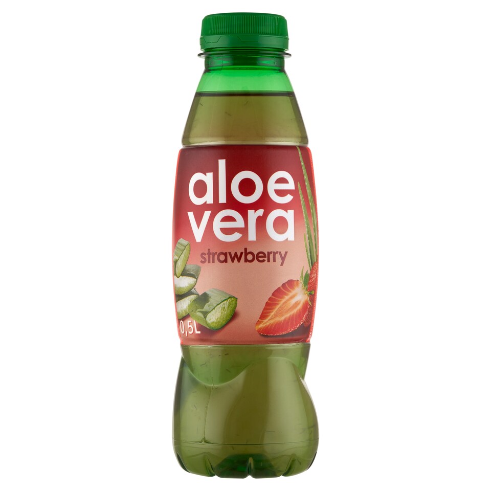 Aloe Vera eper ízesítésű gyümölcsital aloe verával és szőlőlével 0,5 l