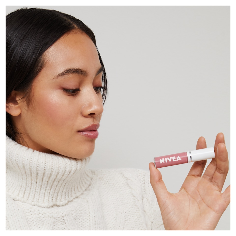 image 1 of NIVEA Caring Lip Oil Rose 5.5ml