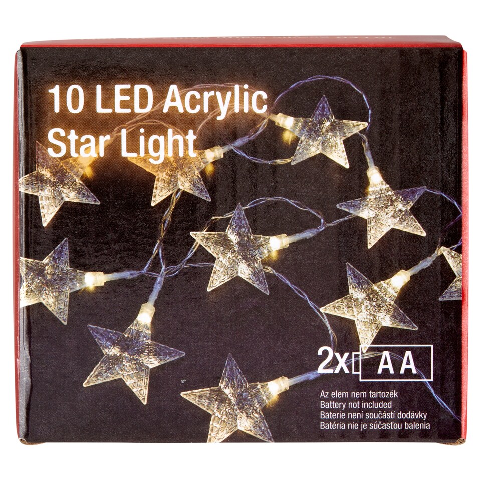 obrázok 1 z Snow Meister SM2557 svetelný reťazec 10 LED akrylových batérií