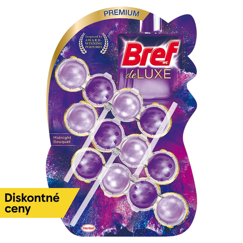 Bref DeLuxe Midnight Bouquet tuhý WC blok 3 x 50 g