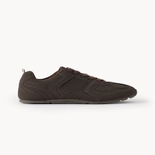 F&F Panelled Lace Up Trainers in Brown