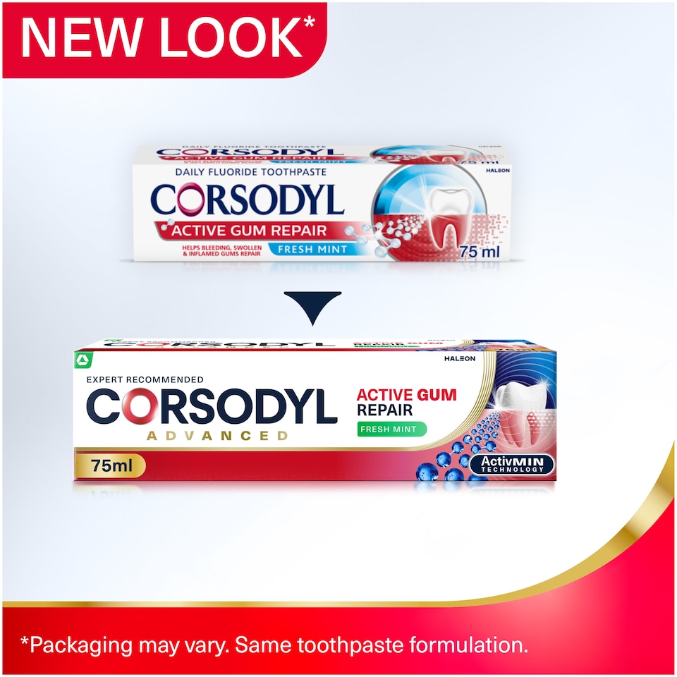image 1 of Corsodyl Active Gum Repair Toothpaste - Fresh Mint 75ml