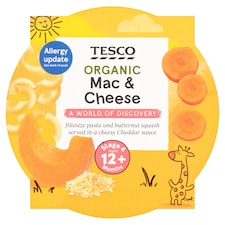 Tesco Organic Mac & Cheese Stage 4 from 12+ Months 200g