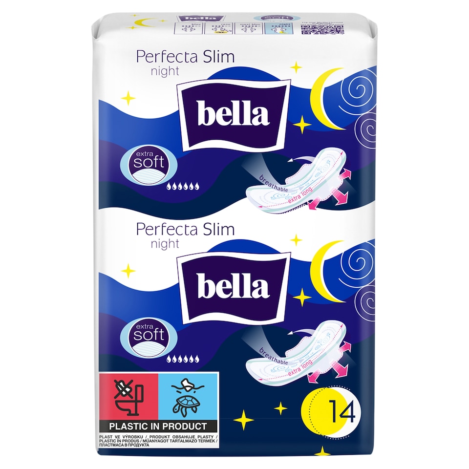 Bella Perfecta Slim Night Sanitary Pads á 14 pcs