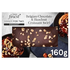 Tesco Finest Belgian Chocolate & Hazelnut Croissant Swirl 160G