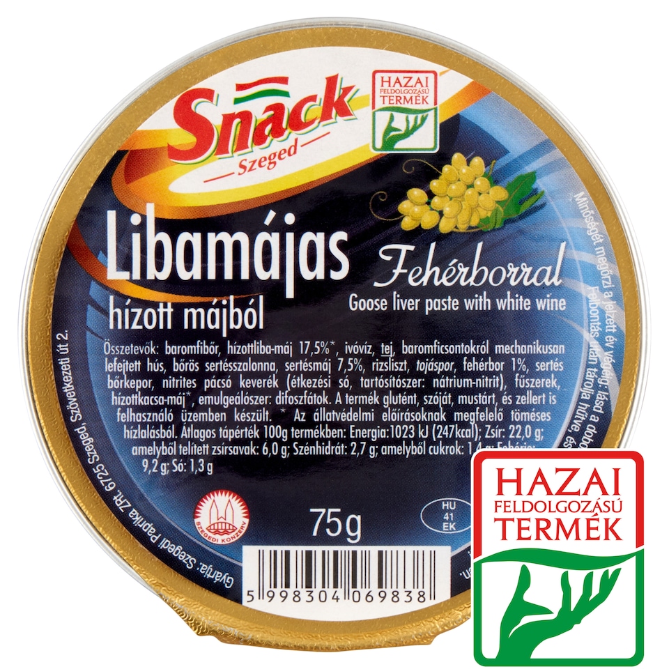 Snack Szeged Goose Liver Paste with White Wine 75 g