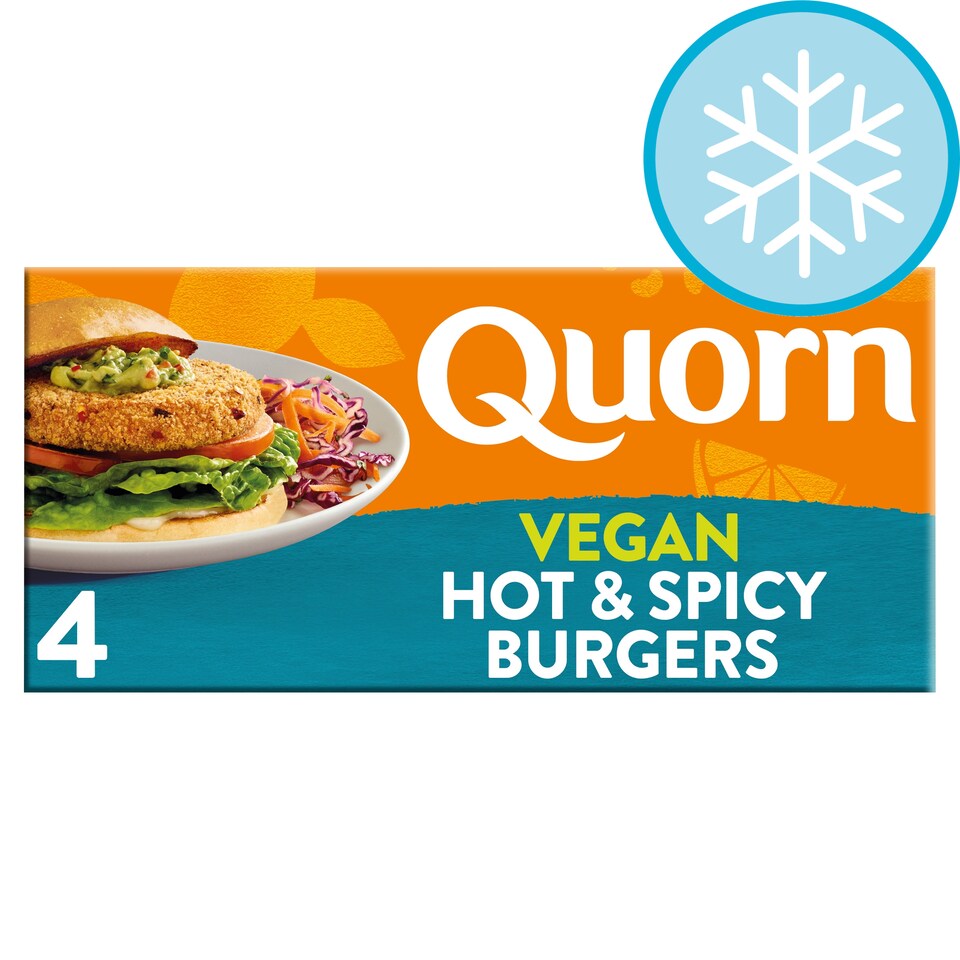 Quorn Hot And Spicy Vegan Burger4pk 264G