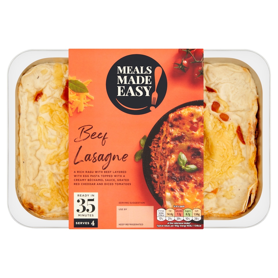 Tesco Meals Made Easy Beef Lasagne 1Kg
