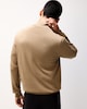 image 3 of F&F Pure Cotton Half Zip Jumper in Camel