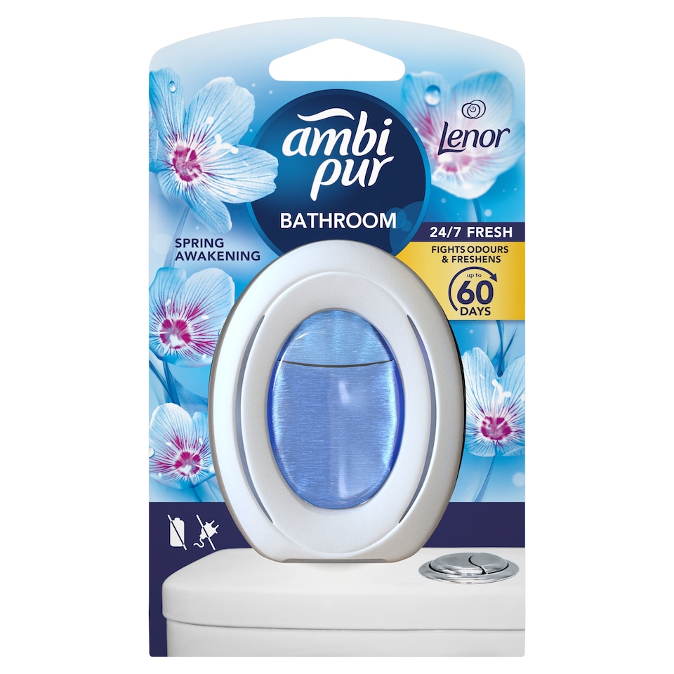 image 1 of Ambi Pur Bathroom, Continuous Air Freshener Odour Elimination & Prevention, Spring Awakening 1 Count