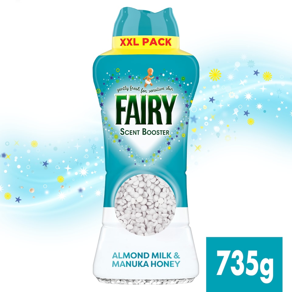 image 1 of  Fairy In Wash Scent Booster Almond Milk & Manuka Honey 735g