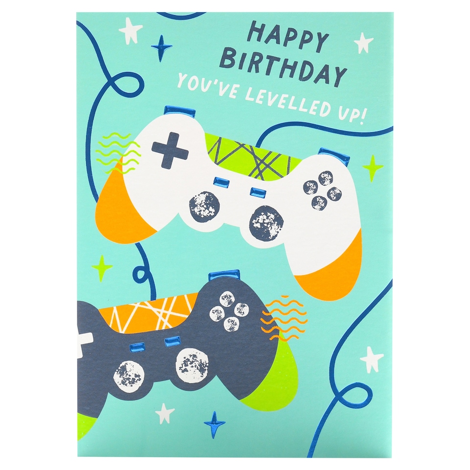 Paper Rose Birthday Card You've Levelled Up!