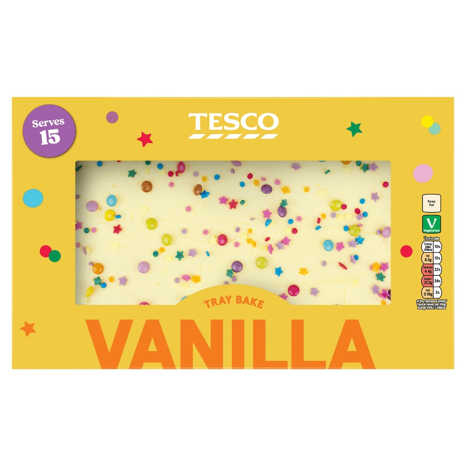Tesco Vanilla Tray Bake