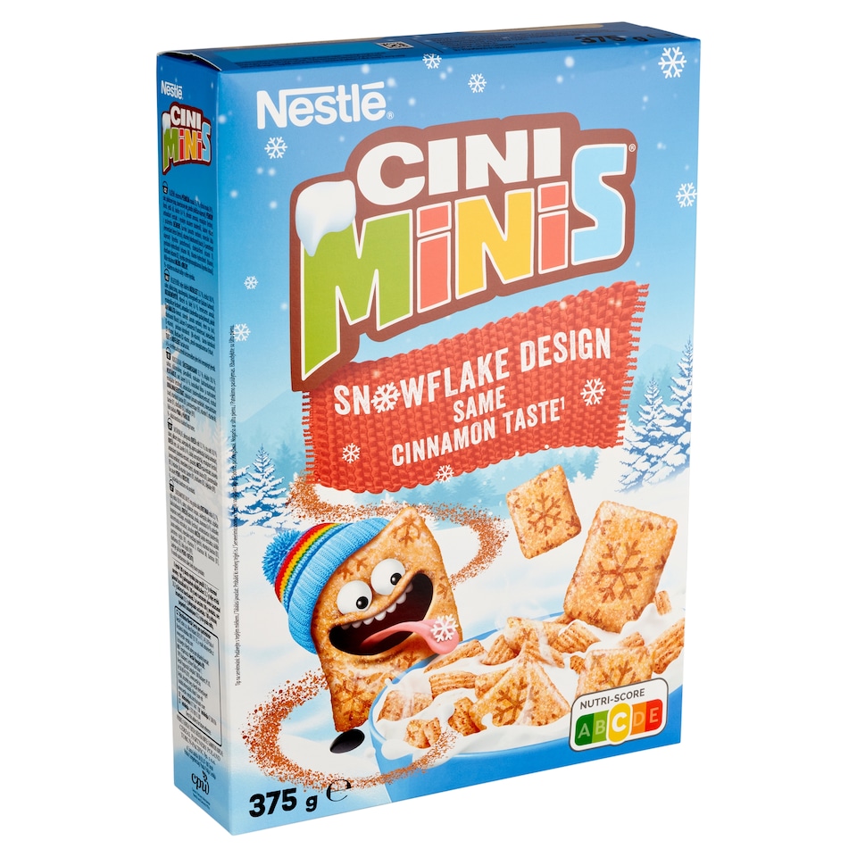 Cini Minis Crispy, Cinnamon Cereal with Whole Wheat Vitamins and Iron 375 g