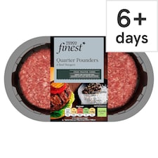 Tesco Finest Quarter Pounders 454g