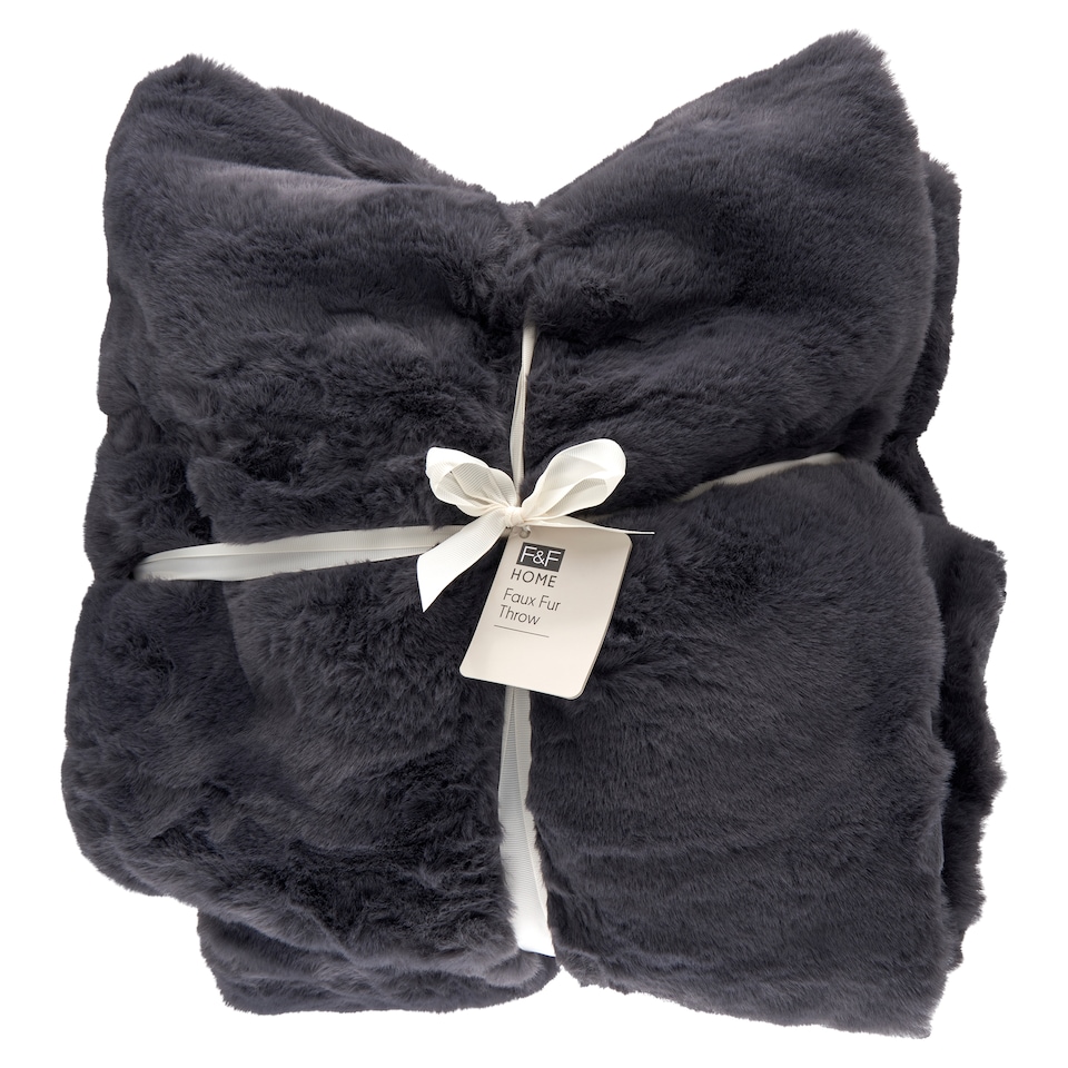 F&F Home Charcoal Blue prikrývka 130 x 180 cm