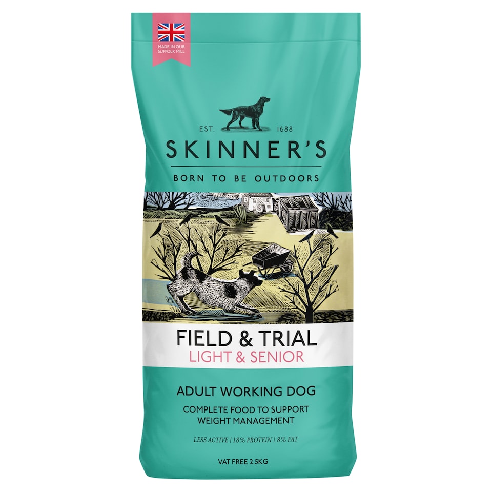Skinner's Field & Trial Light and Senior Adult Dog Food 2.5kg
