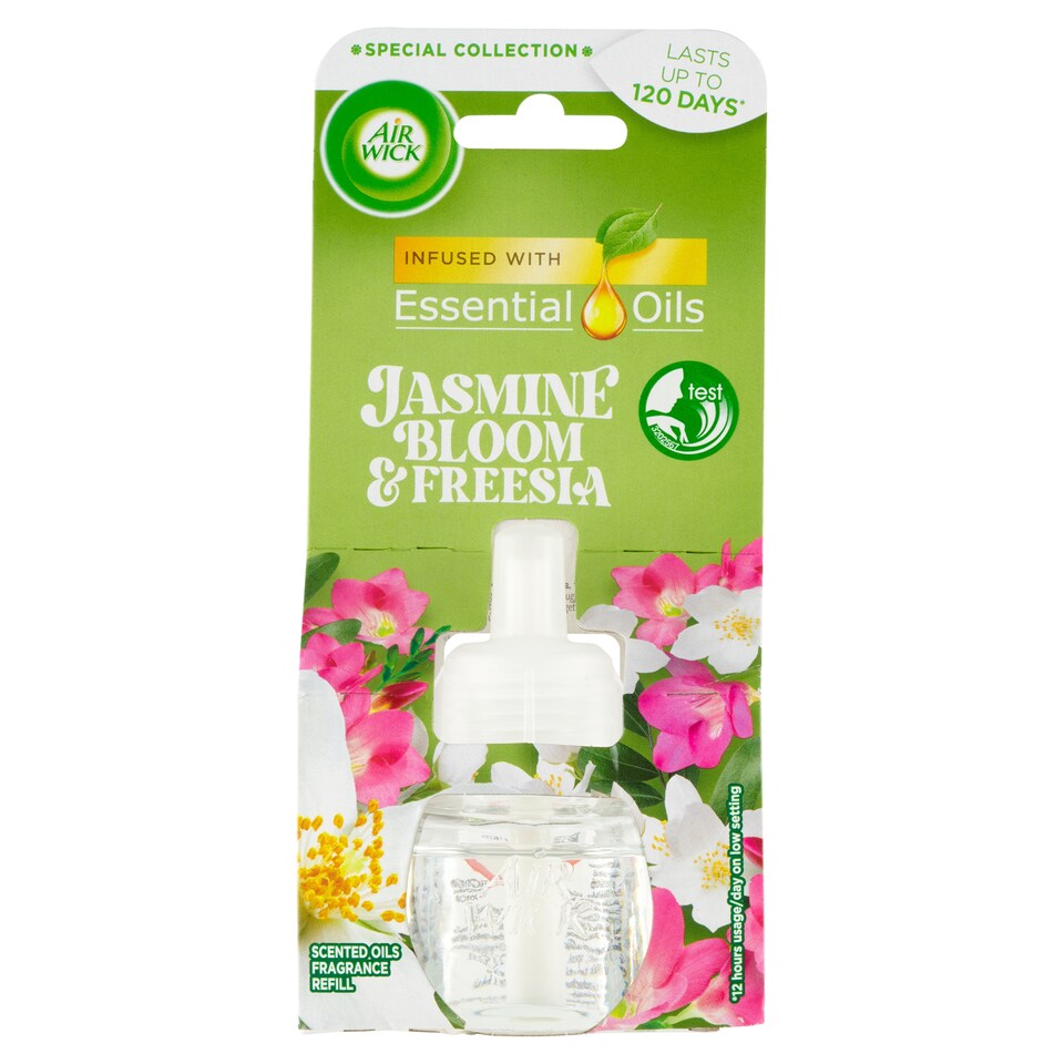 image 1 of Air Wick Essential Oils Scented Oil Fragrance Refill Jasmine Bloom & Freesia 19ml
