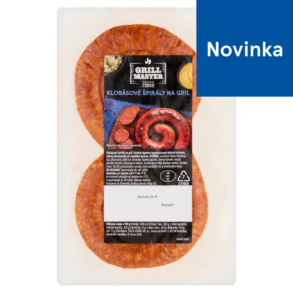Tesco Grill Master Grill Sausage Spirals