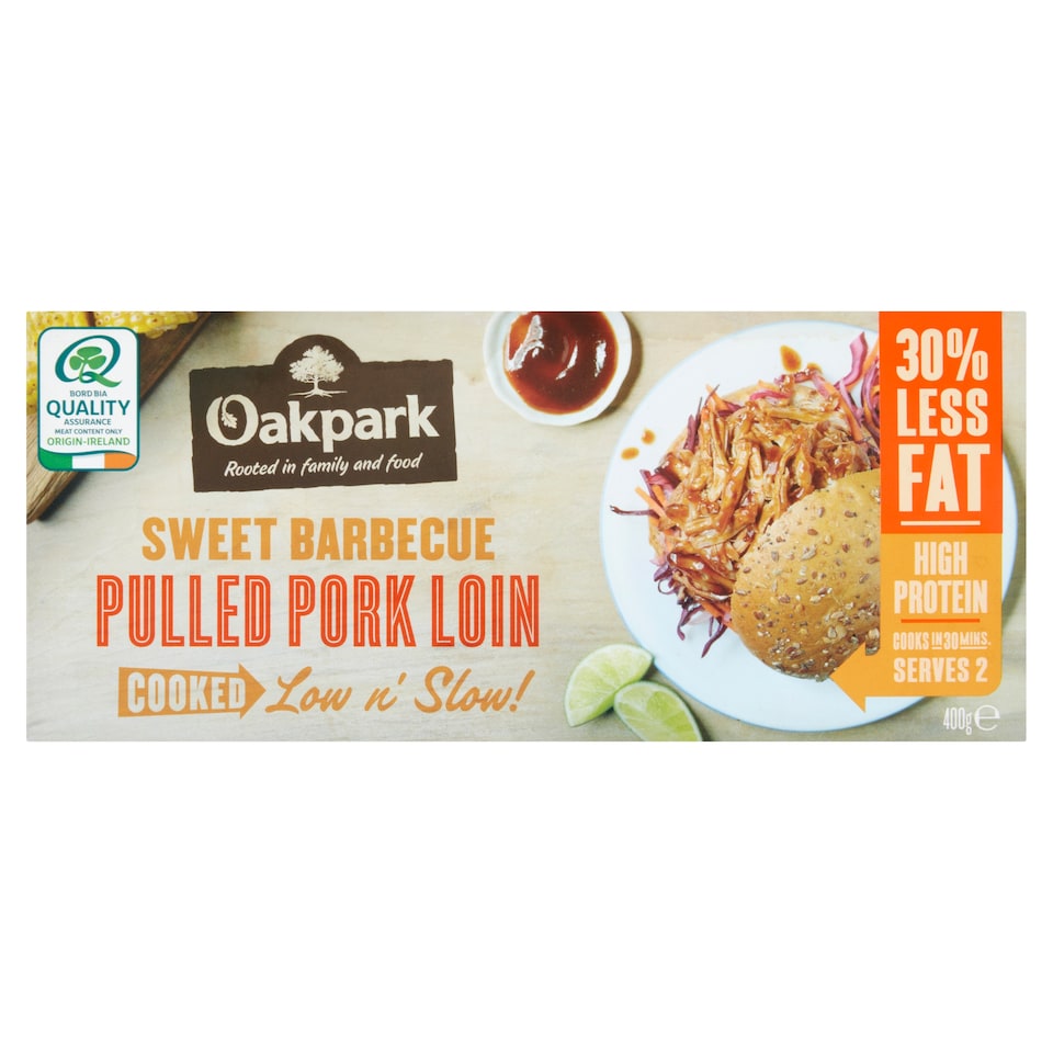 Oakpark Sweet Barbecue Pulled Pork Loin 400g
