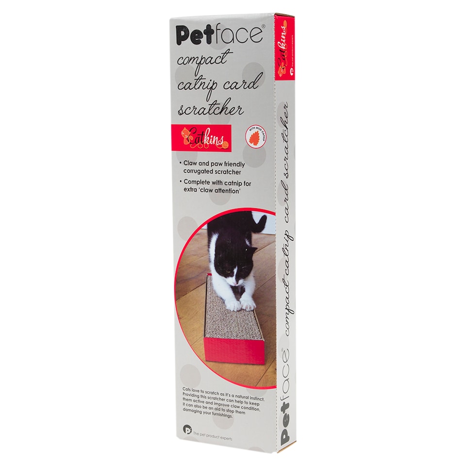 Petface Catkins Compact Catnip Card Scratcher